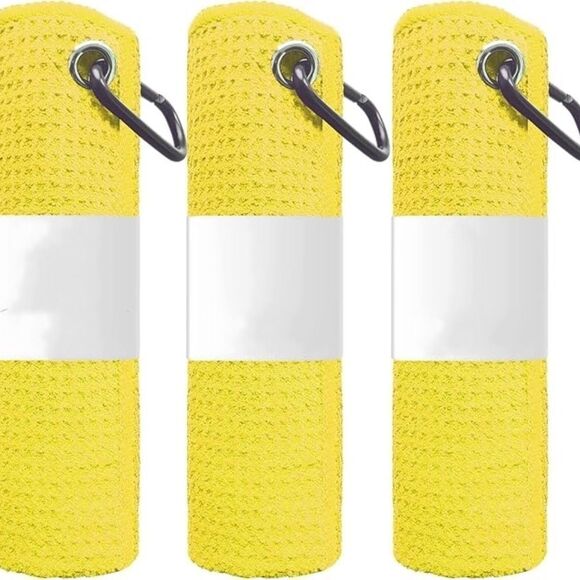 3 Pack Microfiber Waffle Weave Performance Golf Sport Towels 12 Color Choices - Picture 11 of 12
